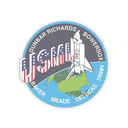 STS 50 (NASA) STICKER Vinyl Kiss-Cut Decal 3 Inch Transparent - The Sticker Space