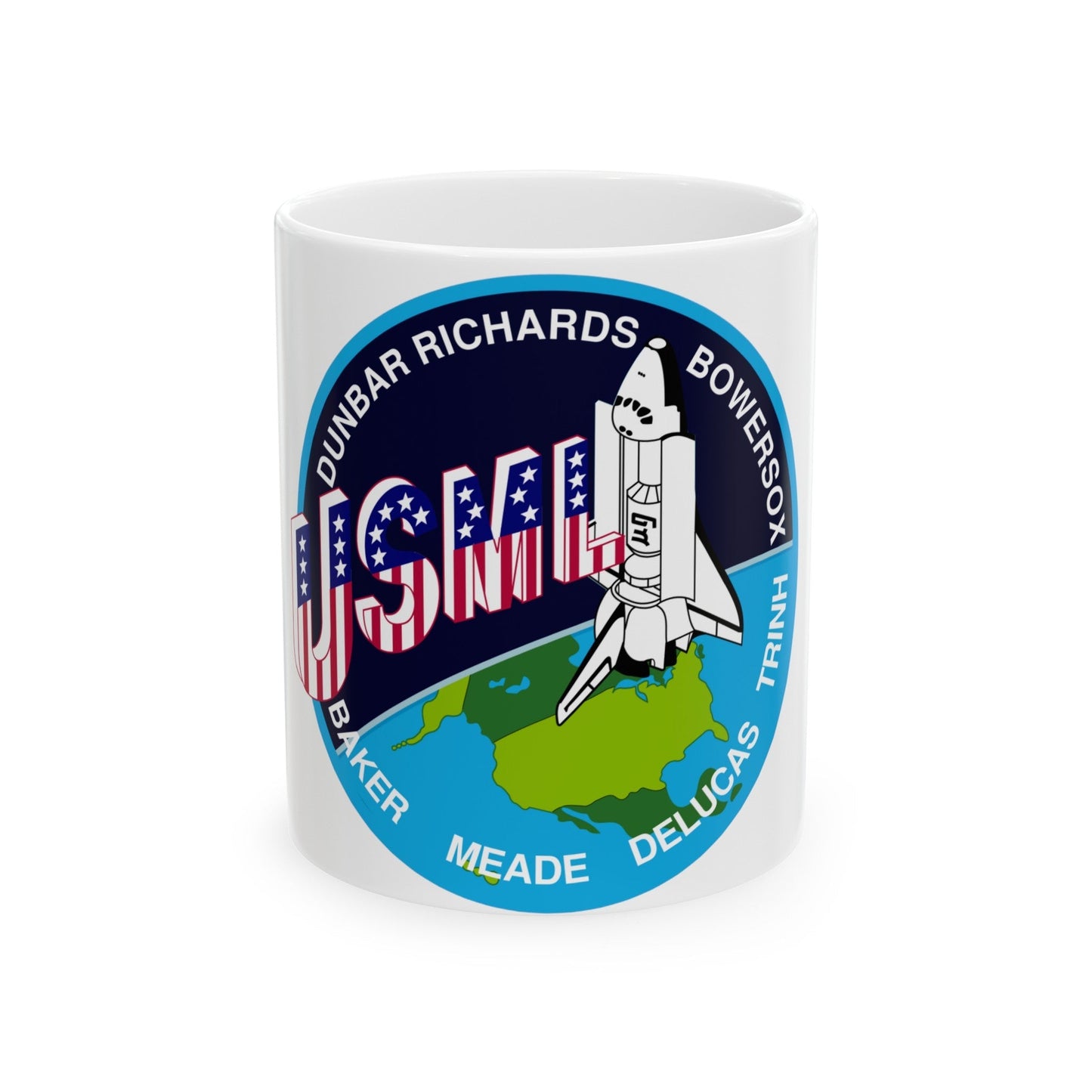 STS 50 (NASA) White Coffee Mug-11oz-The Sticker Space