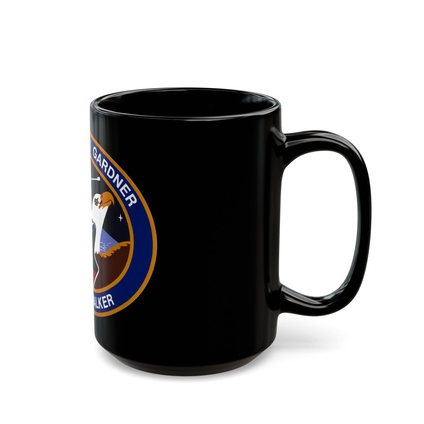 STS 51 a (NASA) Black Coffee Mug-The Sticker Space