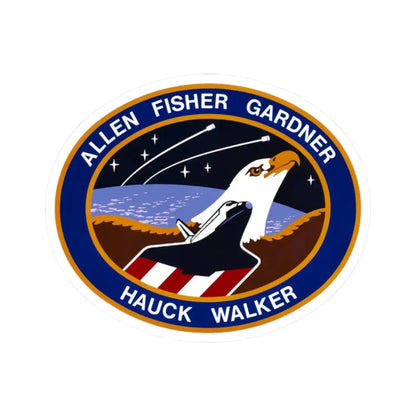 STS 51 a (NASA) STICKER Vinyl Kiss-Cut Decal 2 Inch White - The Sticker Space