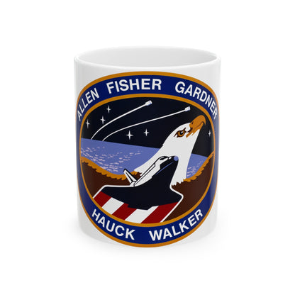 STS 51 a (NASA) White Coffee Mug-11oz-The Sticker Space