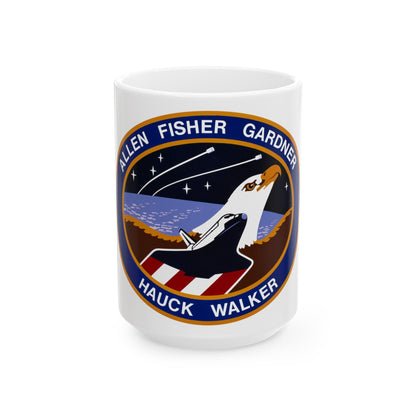 STS 51 a (NASA) White Coffee Mug-15oz-The Sticker Space