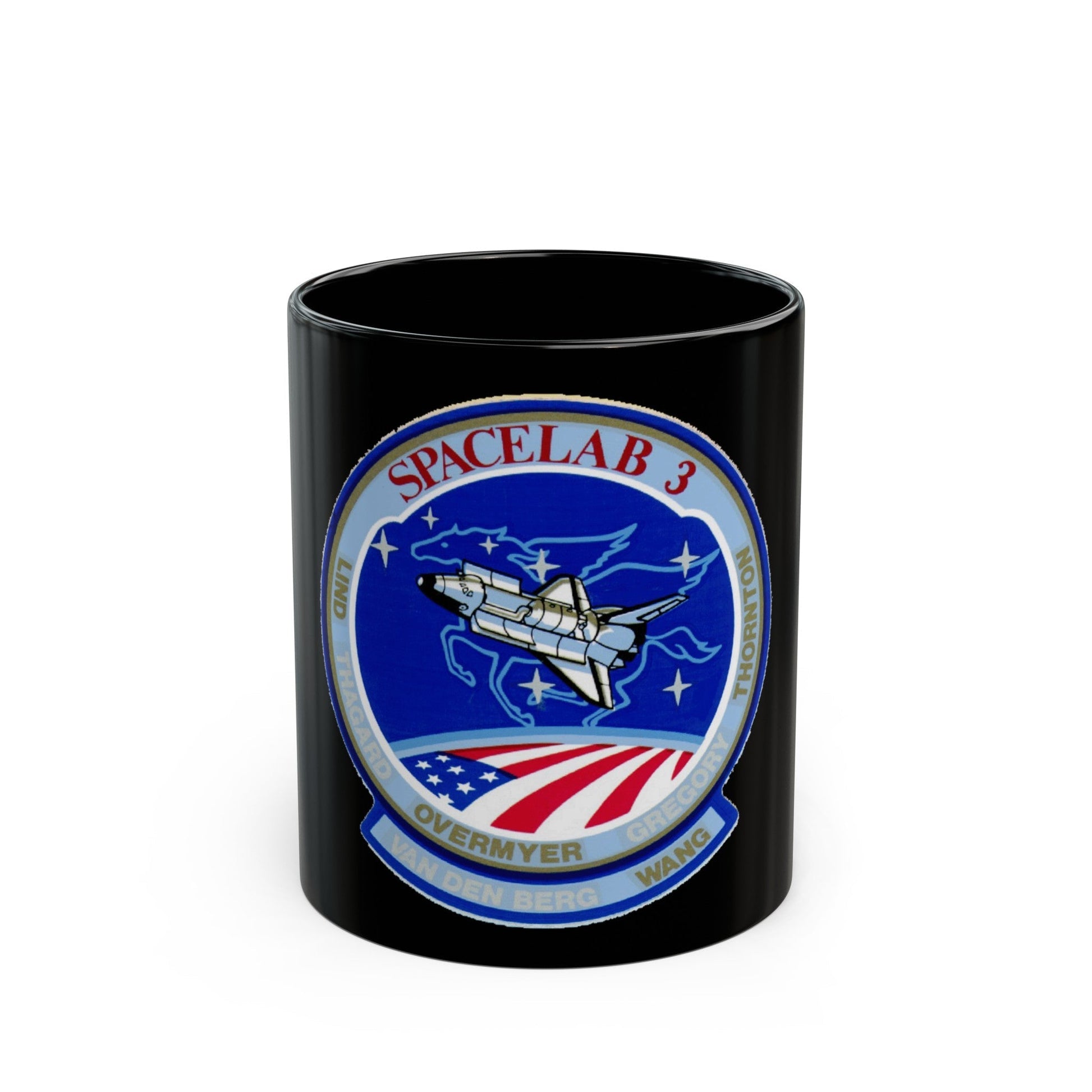 STS 51 b (NASA) Black Coffee Mug-11oz-The Sticker Space