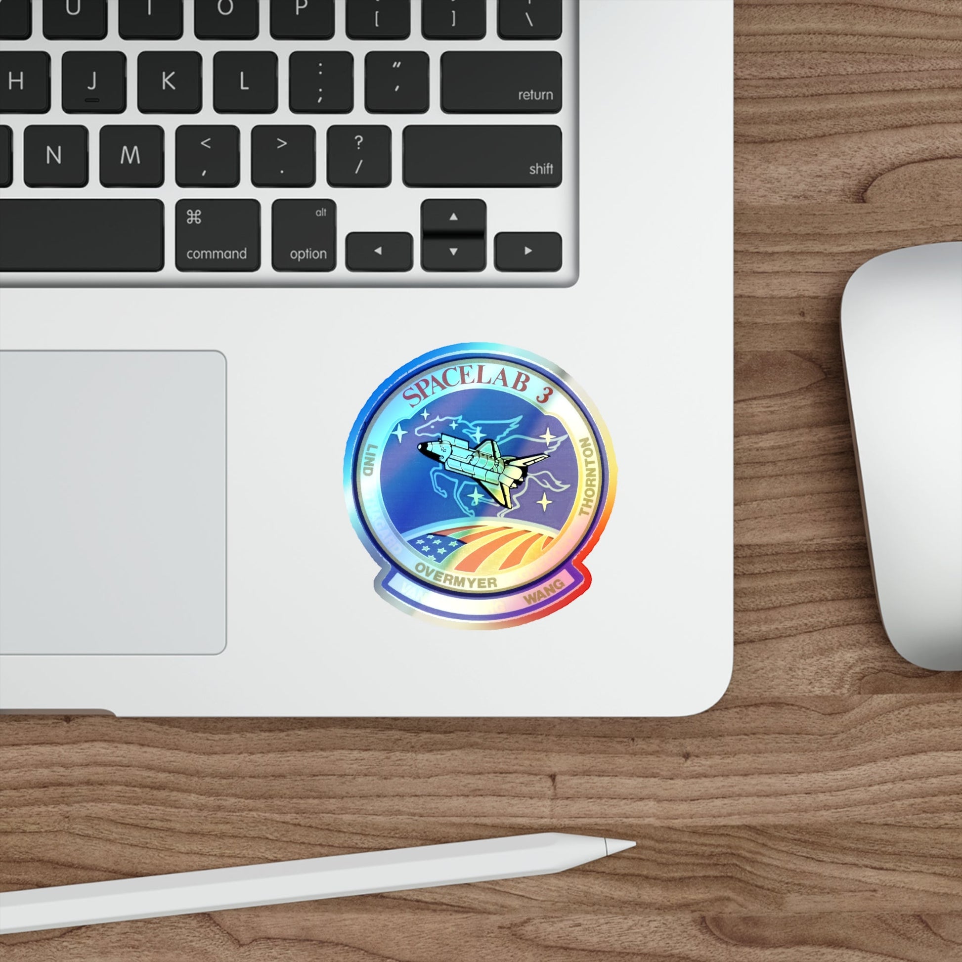 STS 51 B (NASA) Holographic STICKER Die-Cut Vinyl Decal-The Sticker Space