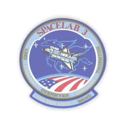 STS 51 b (NASA) STICKER Vinyl Kiss-Cut Decal 2 Inch Transparent - The Sticker Space