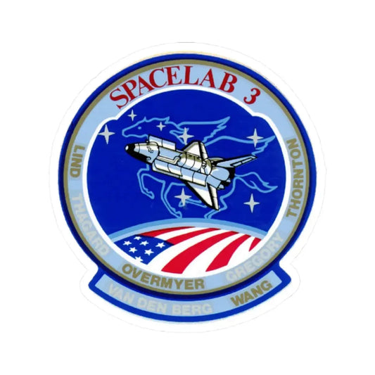 STS 51 b (NASA) STICKER Vinyl Kiss-Cut Decal 2 Inch White - The Sticker Space