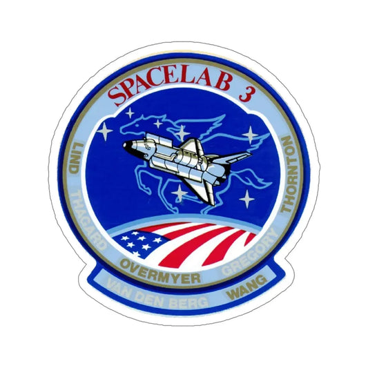 STS 51 B Patch NASA STICKER Vinyl Die-Cut Decal 6 Inch - The Sticker Space