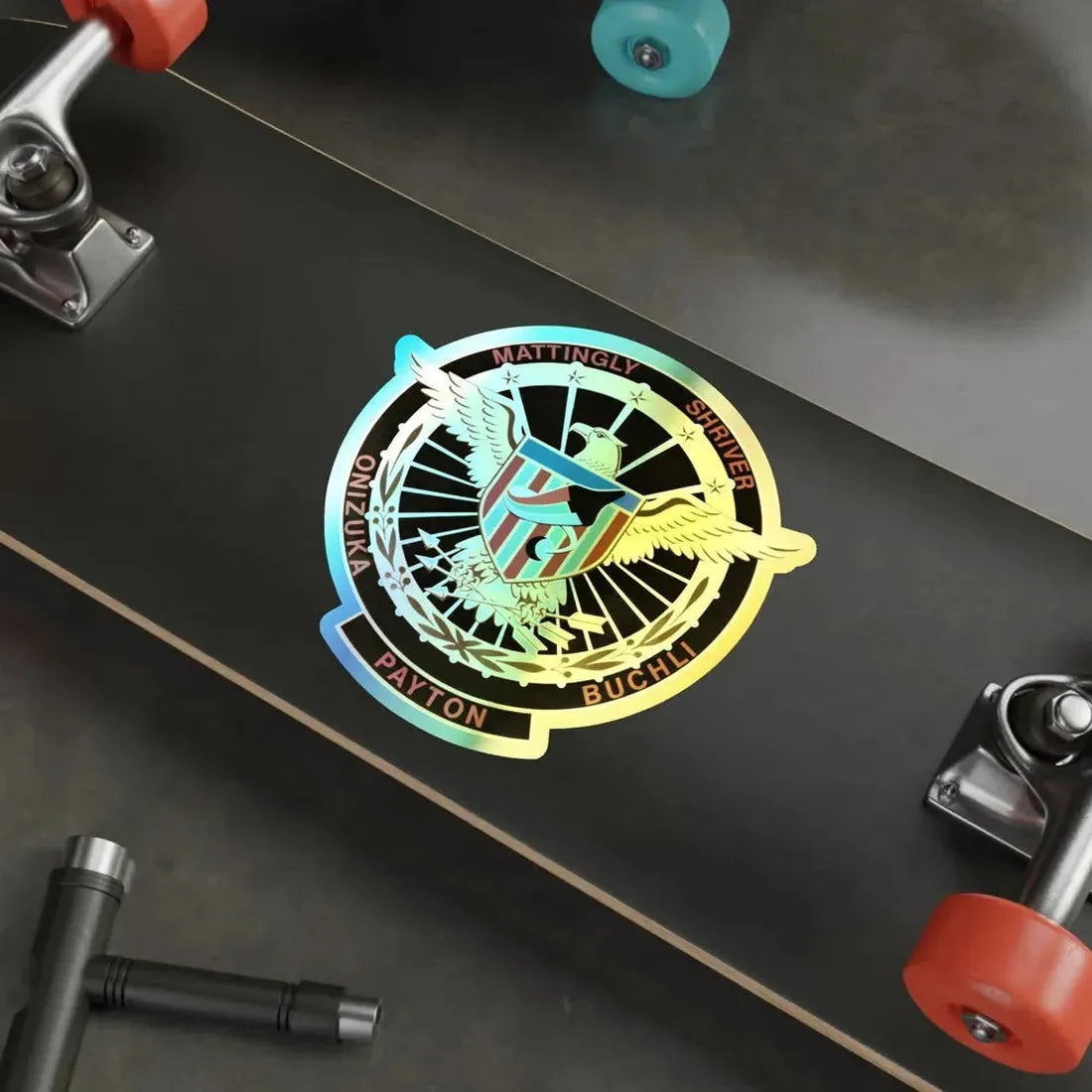 STS 51 C (NASA) Holographic STICKER Die-Cut Vinyl Decal - The Sticker Space