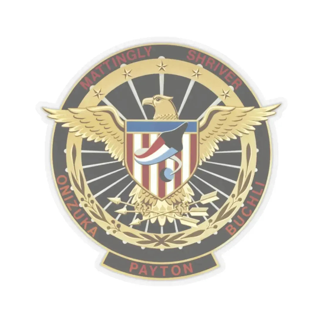 STS 51 c (NASA) STICKER Vinyl Kiss-Cut Decal 2 Inch Transparent - The Sticker Space