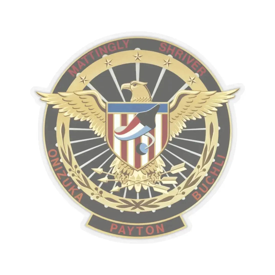 STS 51 c (NASA) STICKER Vinyl Kiss-Cut Decal 6 Inch Transparent - The Sticker Space