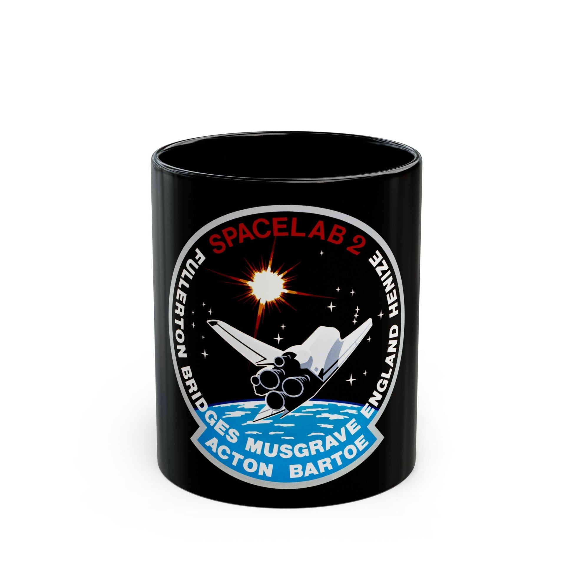 STS 51 f (NASA) Black Coffee Mug-11oz-The Sticker Space