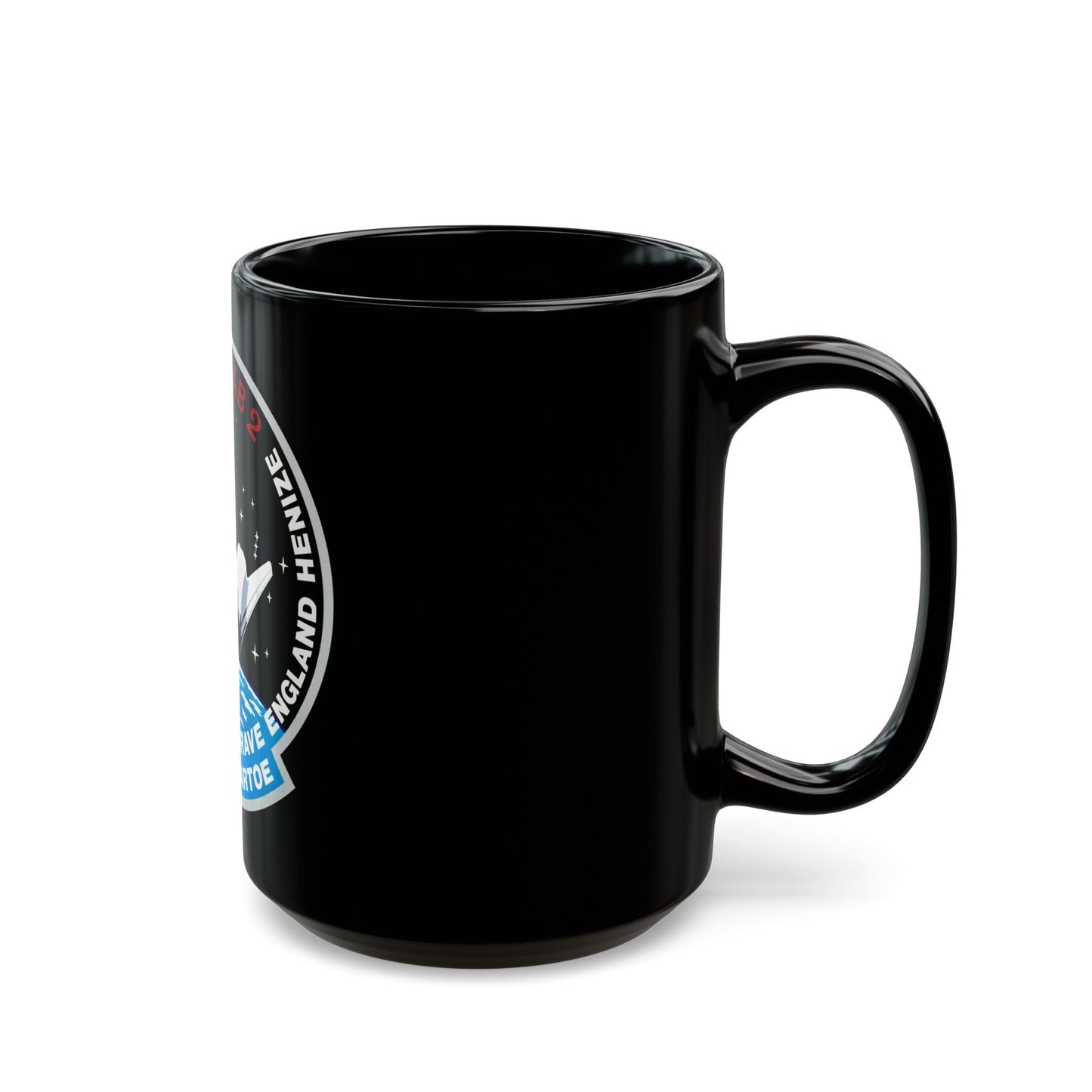 STS 51 f (NASA) Black Coffee Mug-The Sticker Space