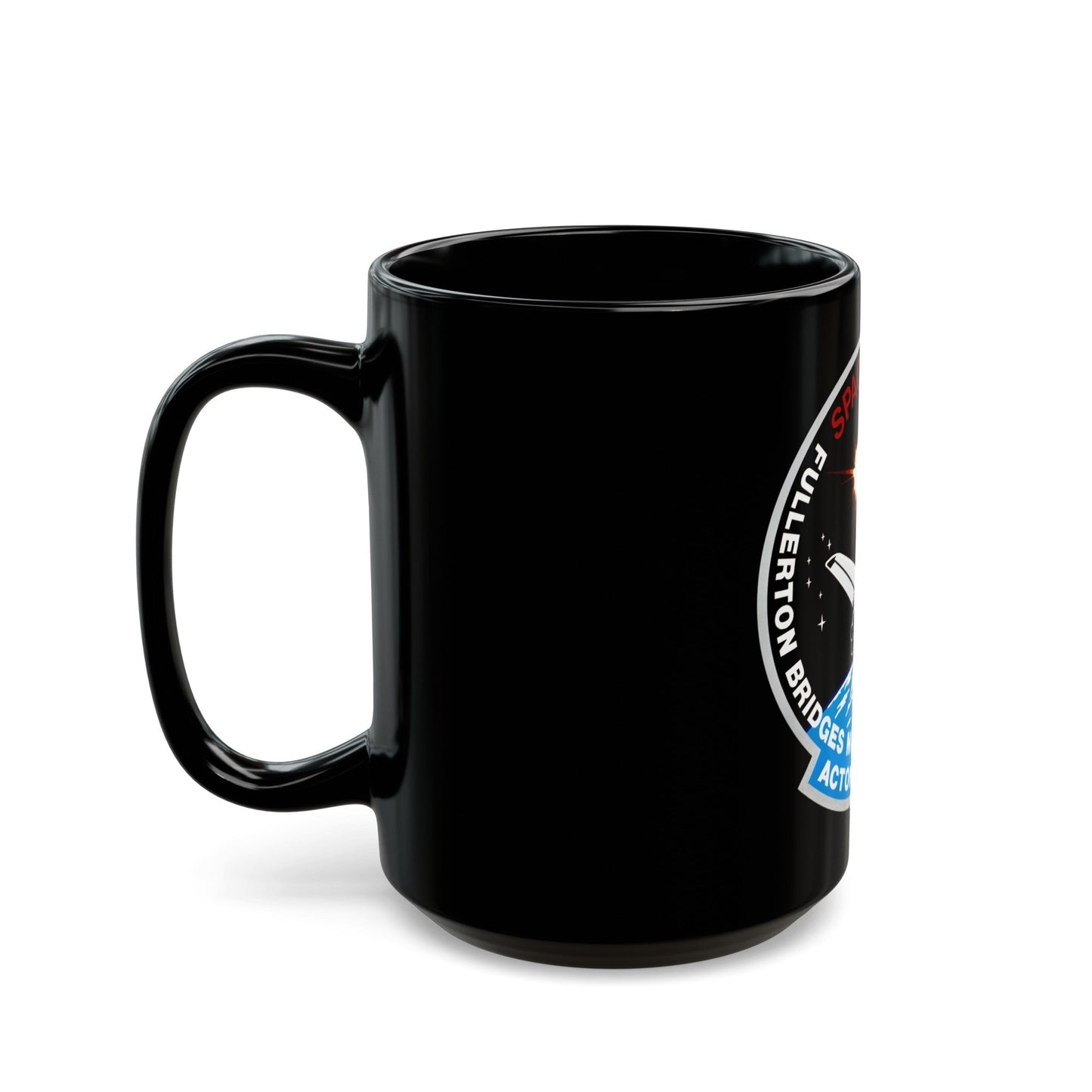 STS 51 f (NASA) Black Coffee Mug-The Sticker Space