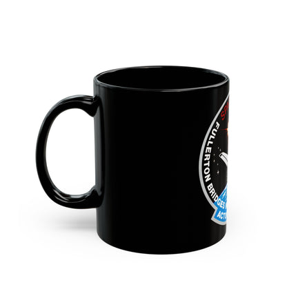 STS 51 f (NASA) Black Coffee Mug-The Sticker Space