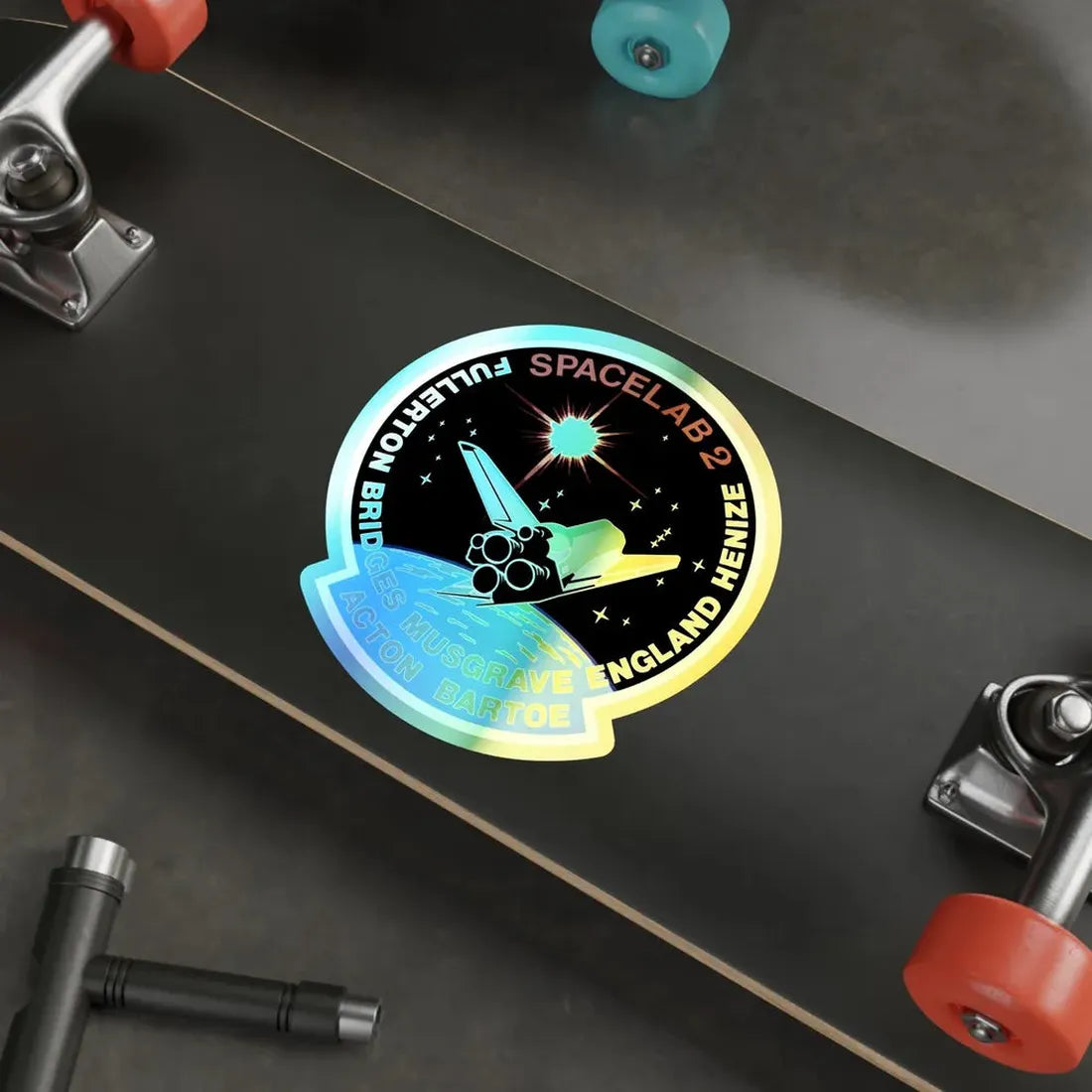 STS 51 F (NASA) Holographic STICKER Die-Cut Vinyl Decal - The Sticker Space