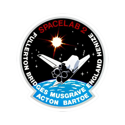STS 51 f (NASA) STICKER Vinyl Kiss-Cut Decal 2 Inch White - The Sticker Space