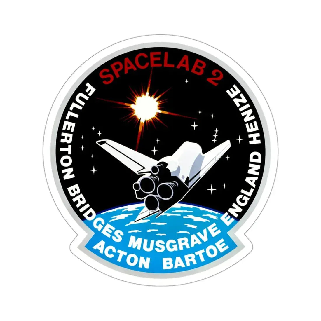 STS 51 F Patch NASA STICKER Vinyl Die-Cut Decal 3 Inch - The Sticker Space