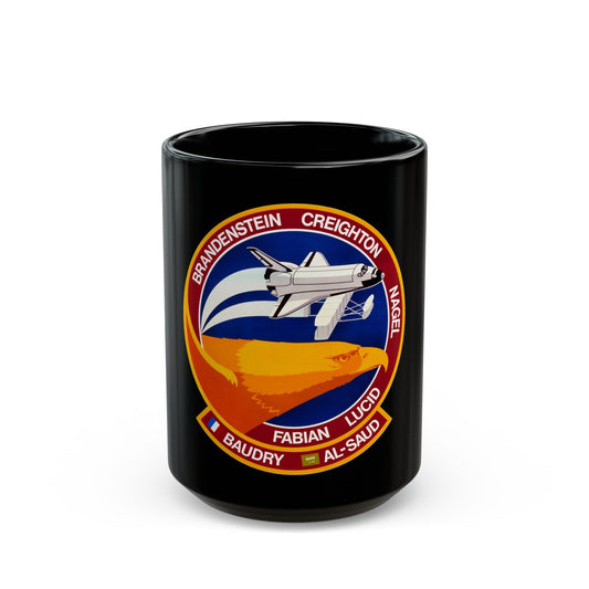 STS 51 g (NASA) Black Coffee Mug-15oz-The Sticker Space