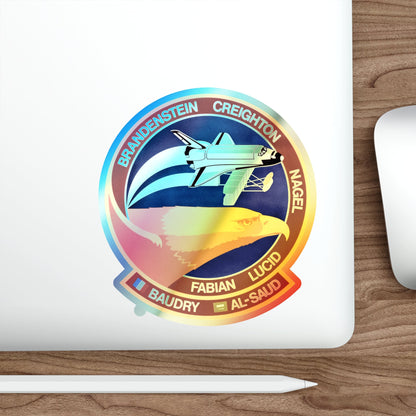 STS 51 G (NASA) Holographic STICKER Die-Cut Vinyl Decal-The Sticker Space