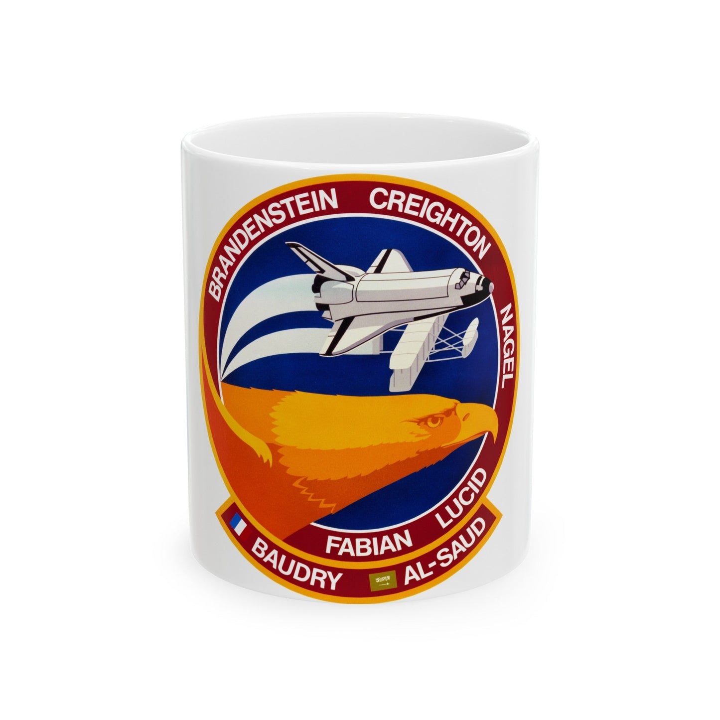 STS 51 g (NASA) White Coffee Mug-11oz-The Sticker Space