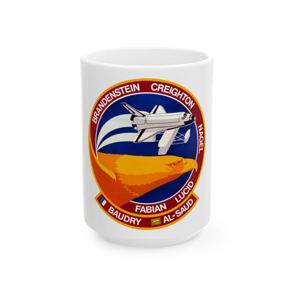 STS 51 g (NASA) White Coffee Mug-15oz-The Sticker Space