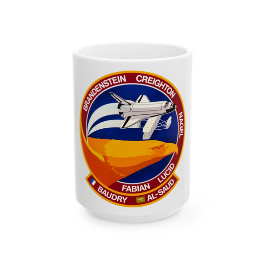 STS 51 g (NASA) White Coffee Mug-15oz-The Sticker Space