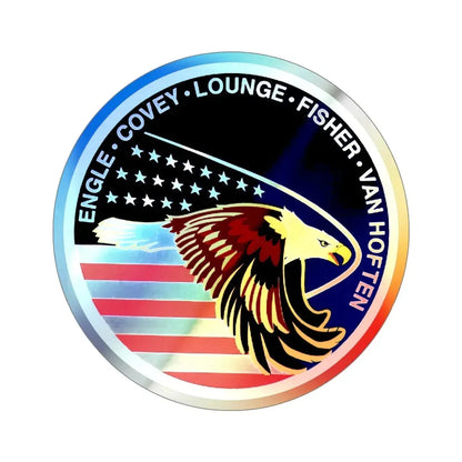 STS 51 I (NASA) Holographic STICKER Die-Cut Vinyl Decal 5 Inch Holographic - The Sticker Space