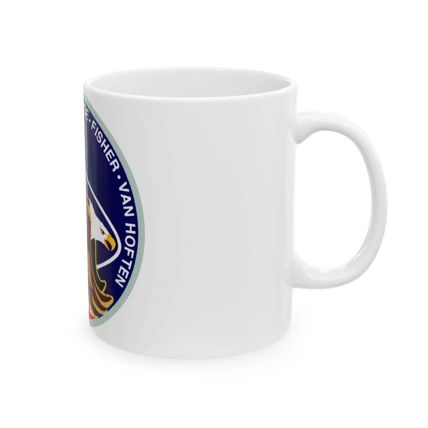 STS 51 i (NASA) White Coffee Mug-The Sticker Space