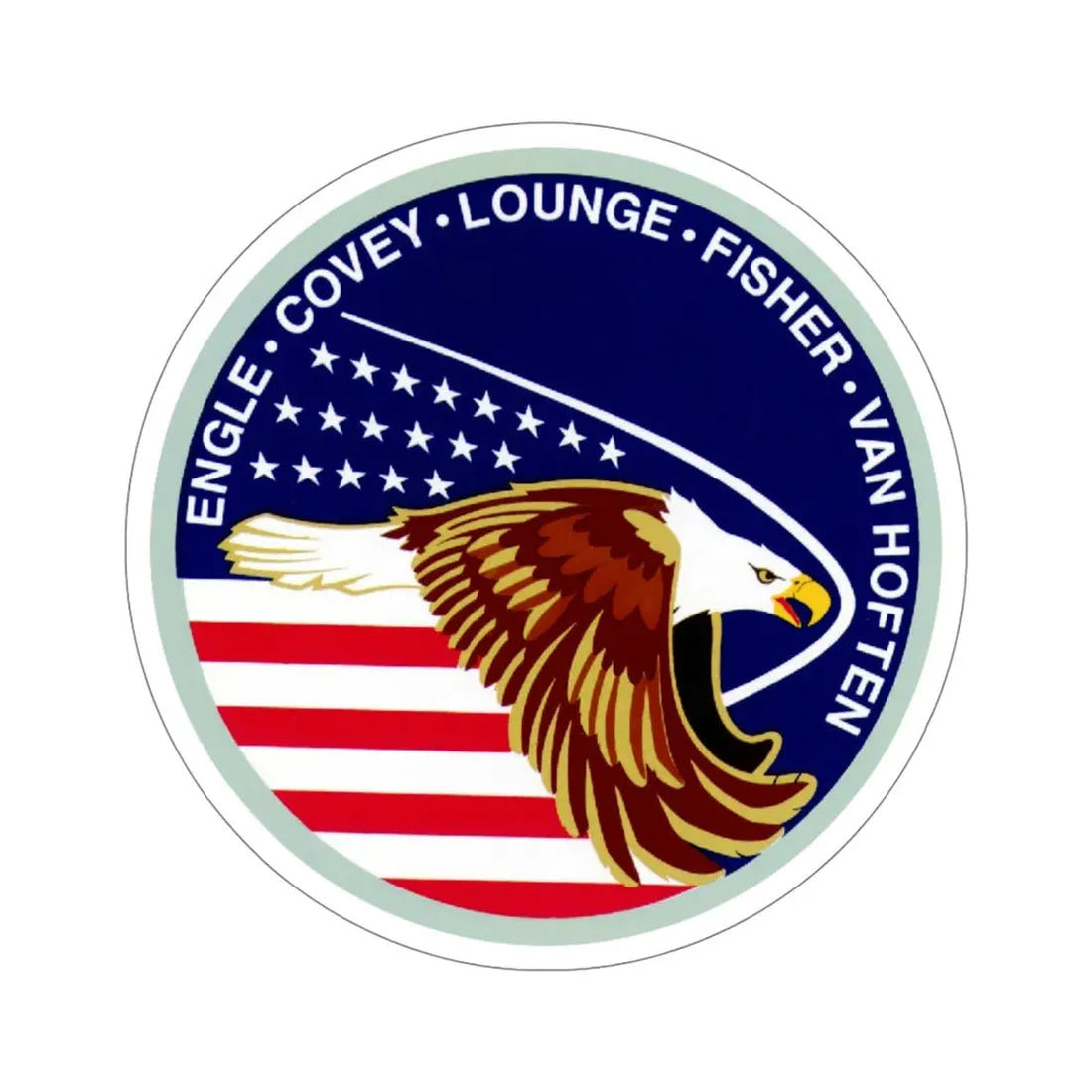 STS 51 I Patch NASA STICKER Vinyl Die-Cut Decal 5 Inch - The Sticker Space