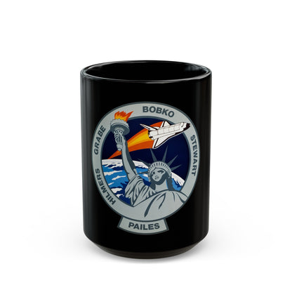 STS 51 j (NASA) Black Coffee Mug-15oz-The Sticker Space