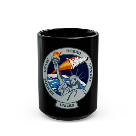 STS 51 j (NASA) Black Coffee Mug-15oz-The Sticker Space