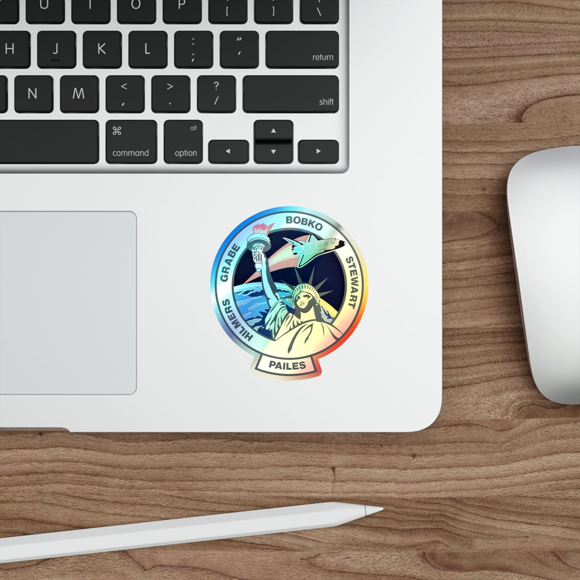 STS 51 J (NASA) Holographic STICKER Die-Cut Vinyl Decal-The Sticker Space