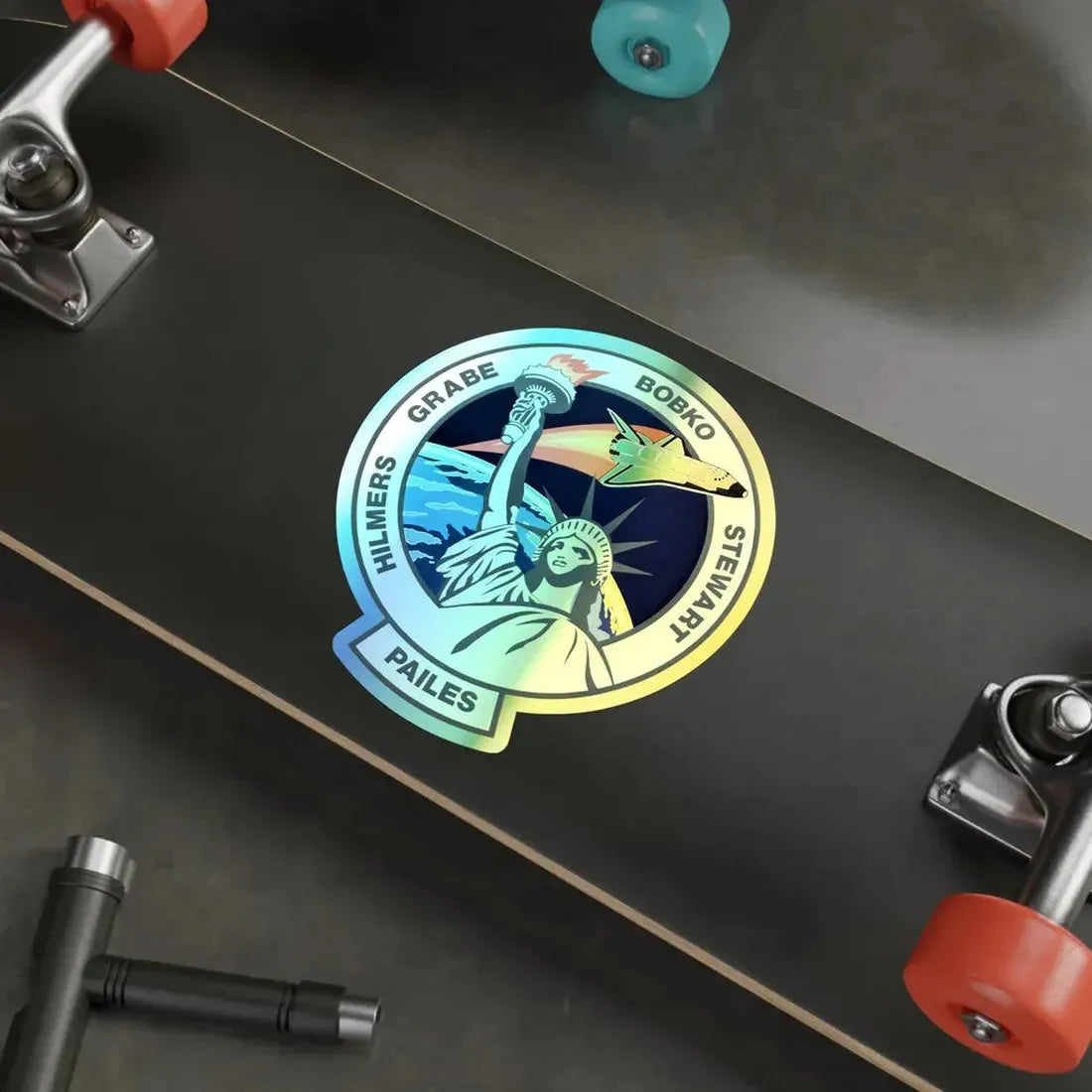 STS 51 J (NASA) Holographic STICKER Die-Cut Vinyl Decal - The Sticker Space