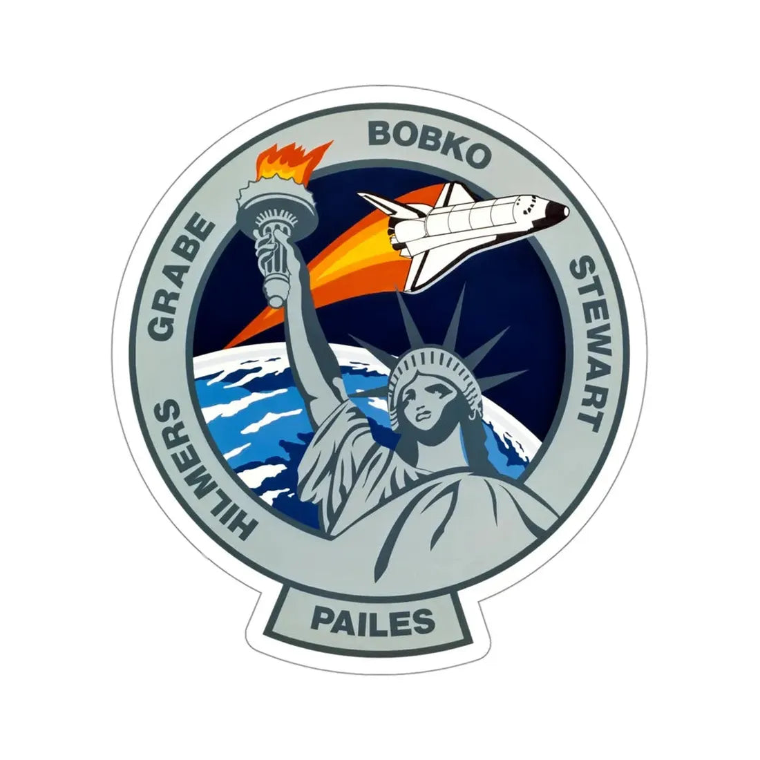 STS 51 J Patch NASA STICKER Vinyl Die-Cut Decal 4 Inch - The Sticker Space