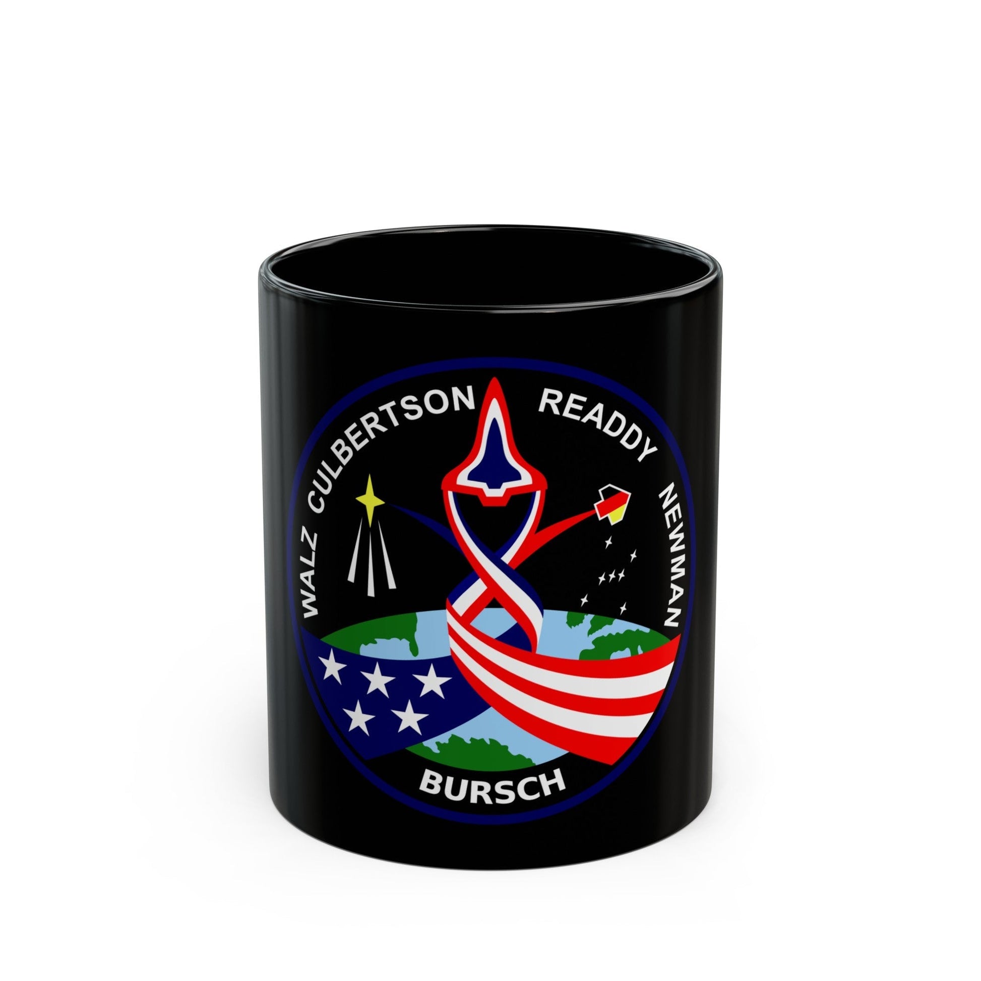 STS 51 L (NASA) Black Coffee Mug-11oz-The Sticker Space