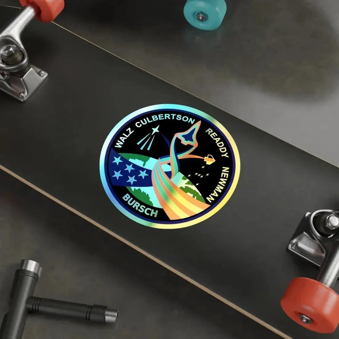 STS 51 L (NASA) Holographic STICKER Die-Cut Vinyl Decal - The Sticker Space