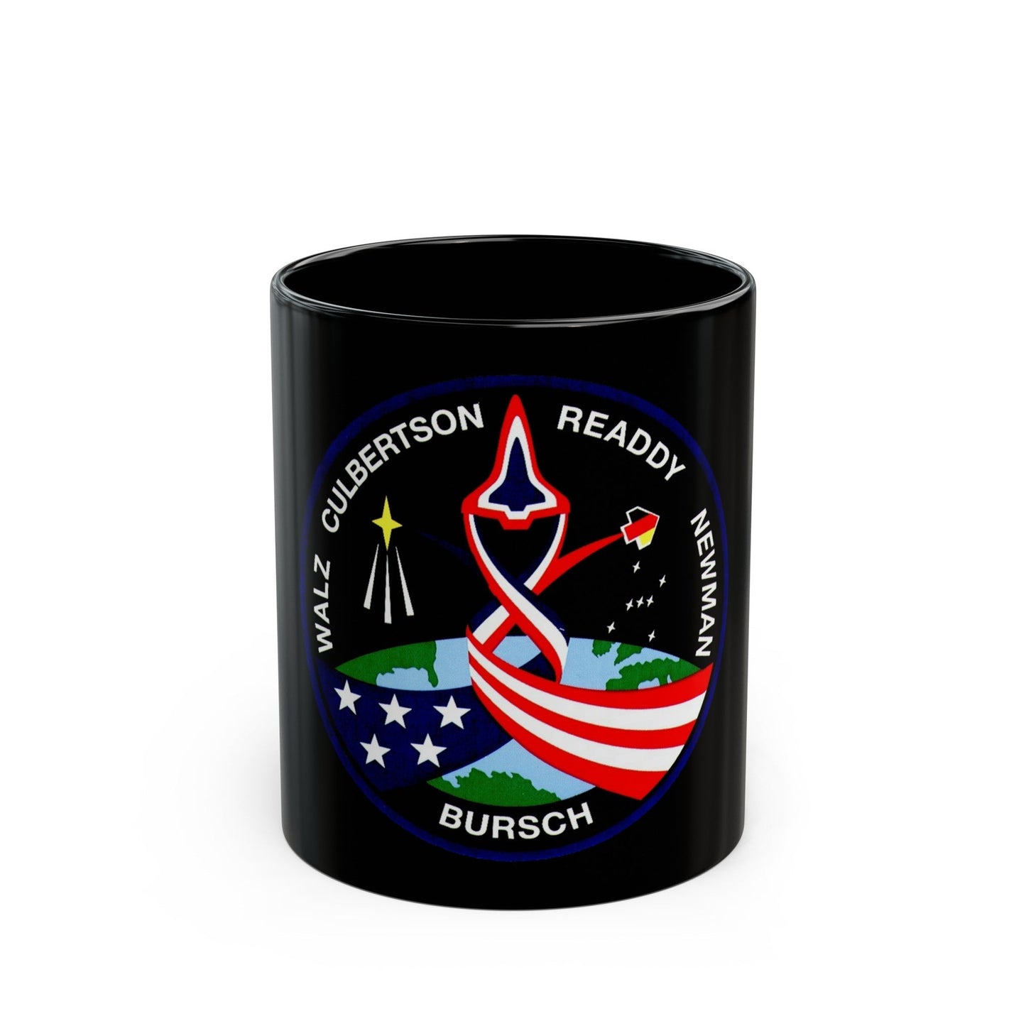 STS 51 (NASA) Black Coffee Mug-11oz-The Sticker Space