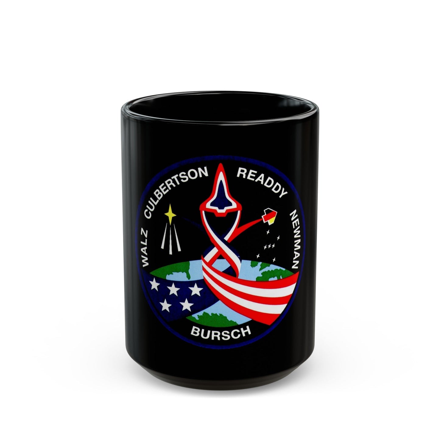 STS 51 (NASA) Black Coffee Mug-15oz-The Sticker Space