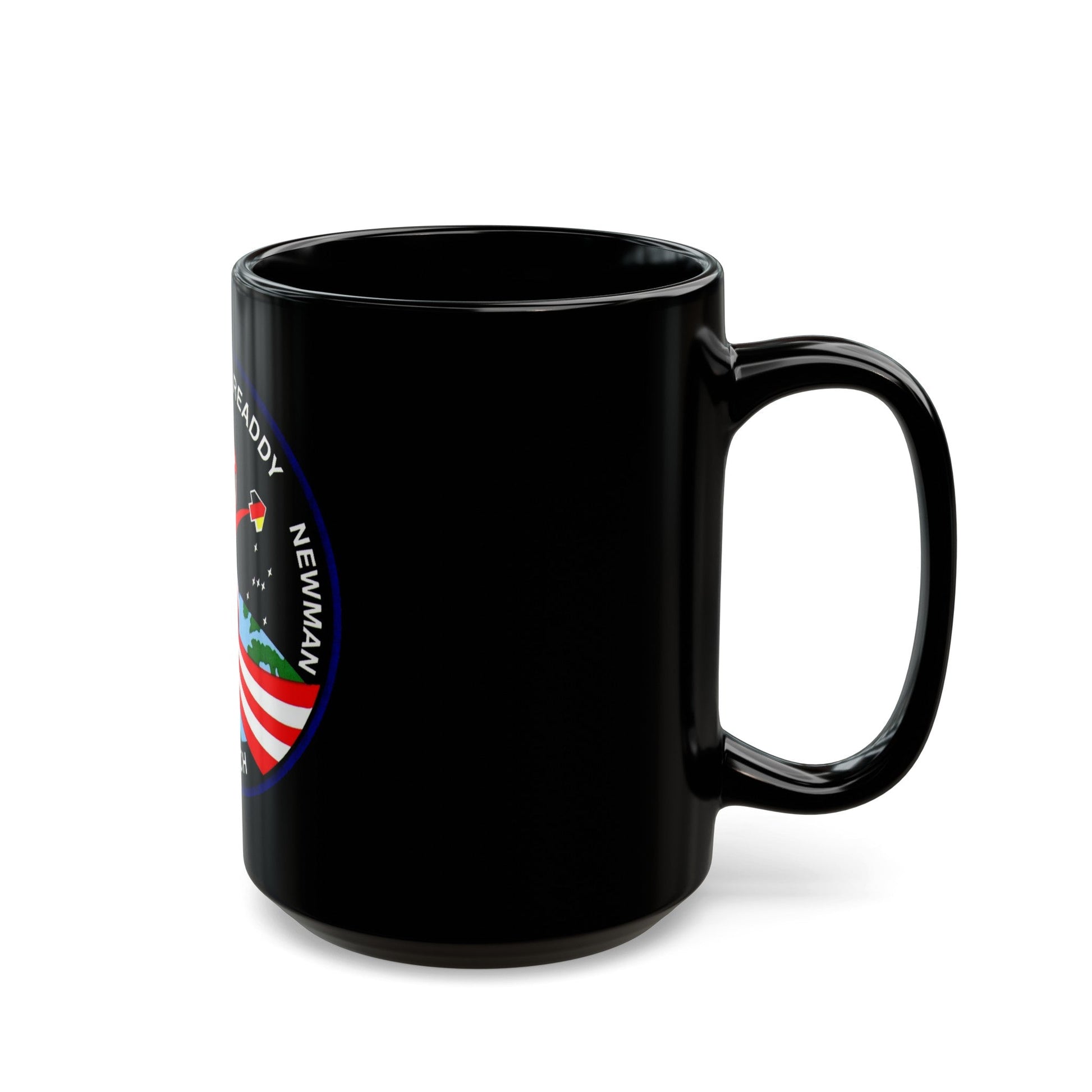 STS 51 (NASA) Black Coffee Mug-The Sticker Space