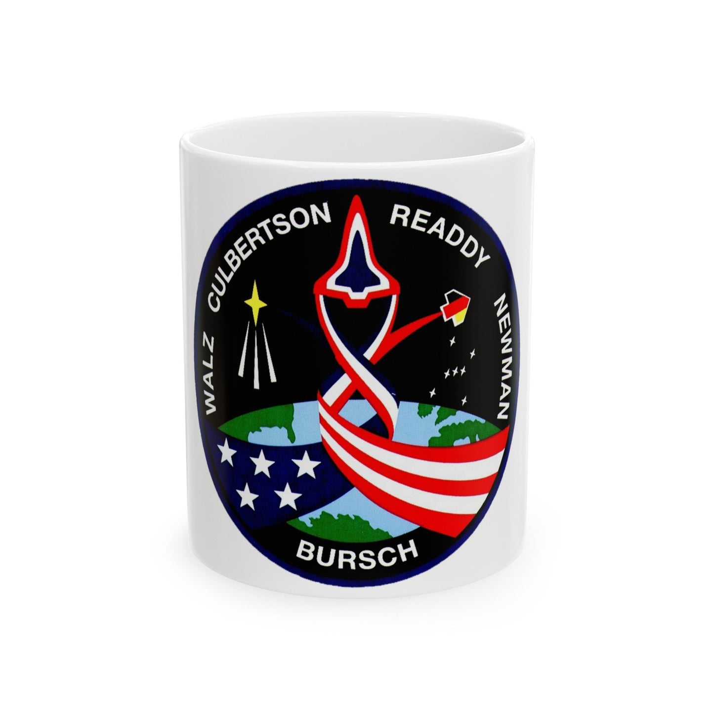 STS 51 (NASA) White Coffee Mug-11oz-The Sticker Space