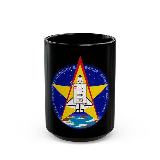 STS 52 (NASA) Black Coffee Mug-15oz-The Sticker Space