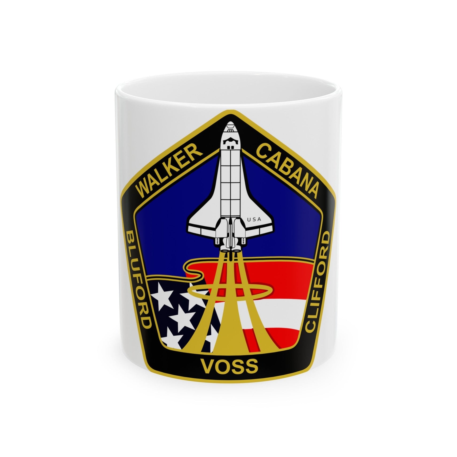 STS 53 (NASA) White Coffee Mug-11oz-The Sticker Space