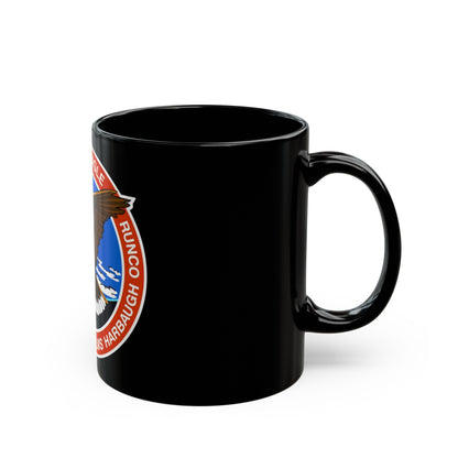 STS 54 (NASA) Black Coffee Mug-The Sticker Space