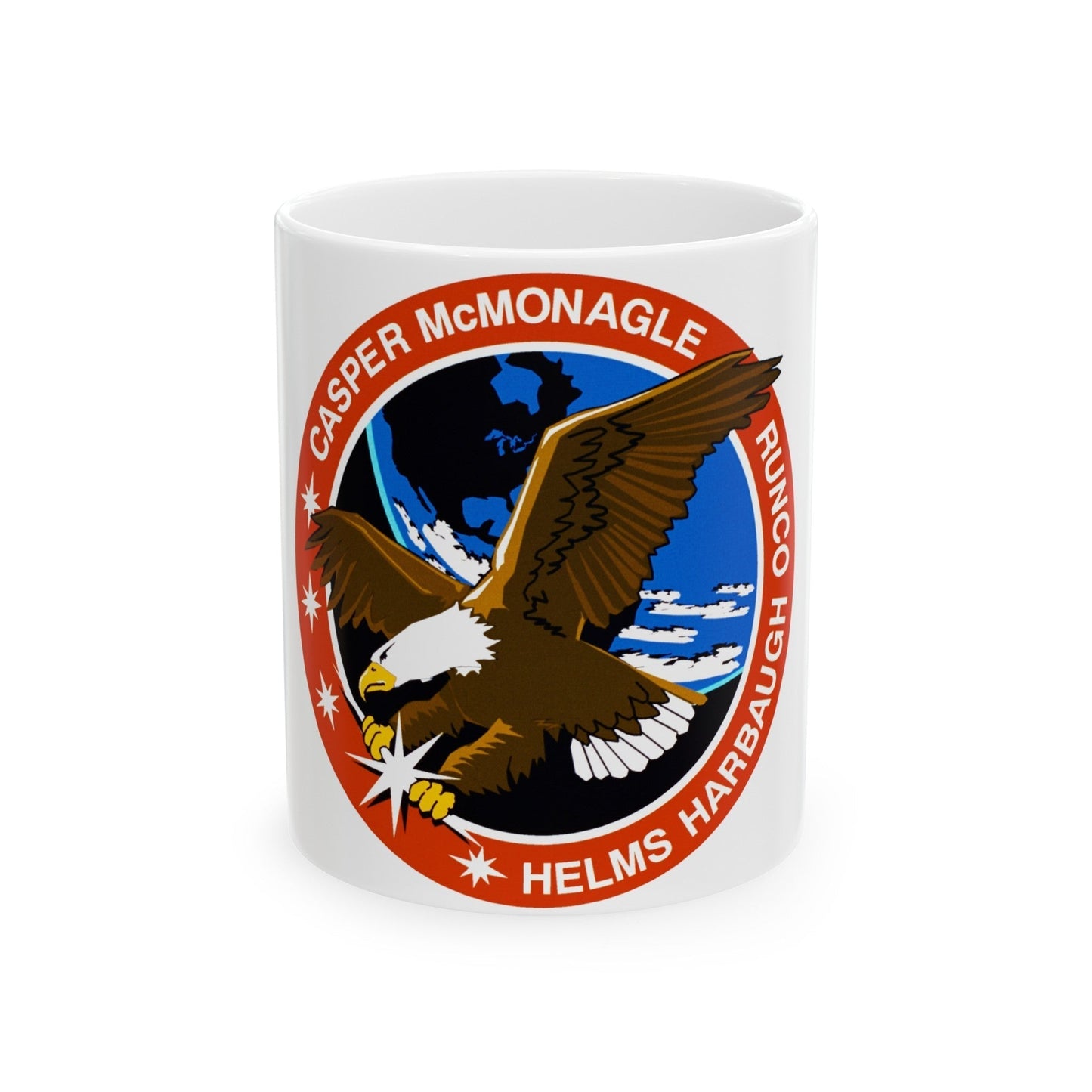 STS 54 (NASA) White Coffee Mug-11oz-The Sticker Space