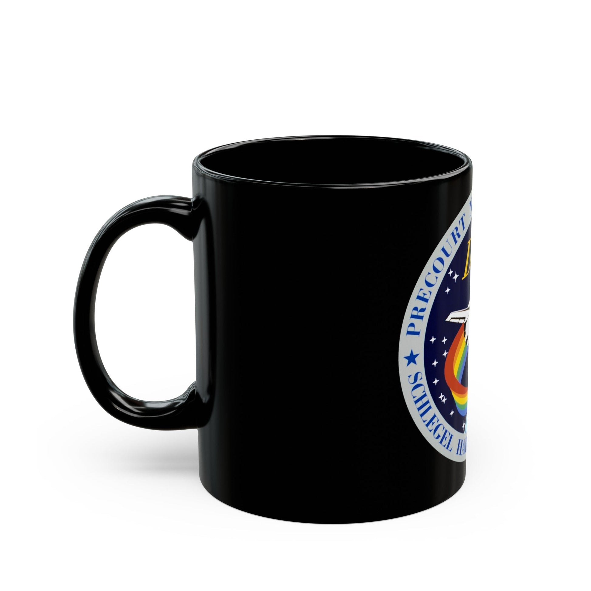 STS 55 (NASA) Black Coffee Mug-The Sticker Space