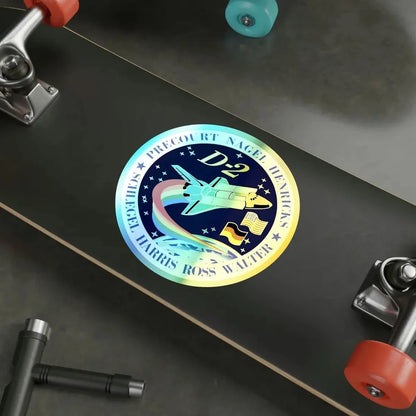 STS 55 (NASA) Holographic STICKER Die-Cut Vinyl Decal - The Sticker Space