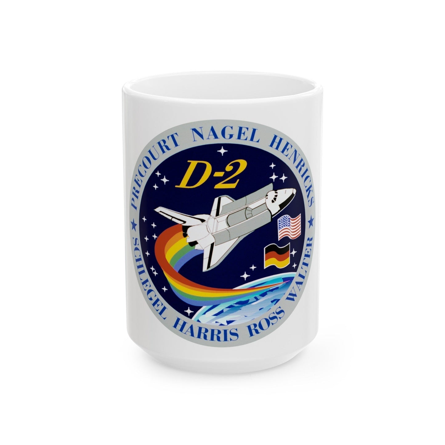 STS 55 (NASA) White Coffee Mug-15oz-The Sticker Space