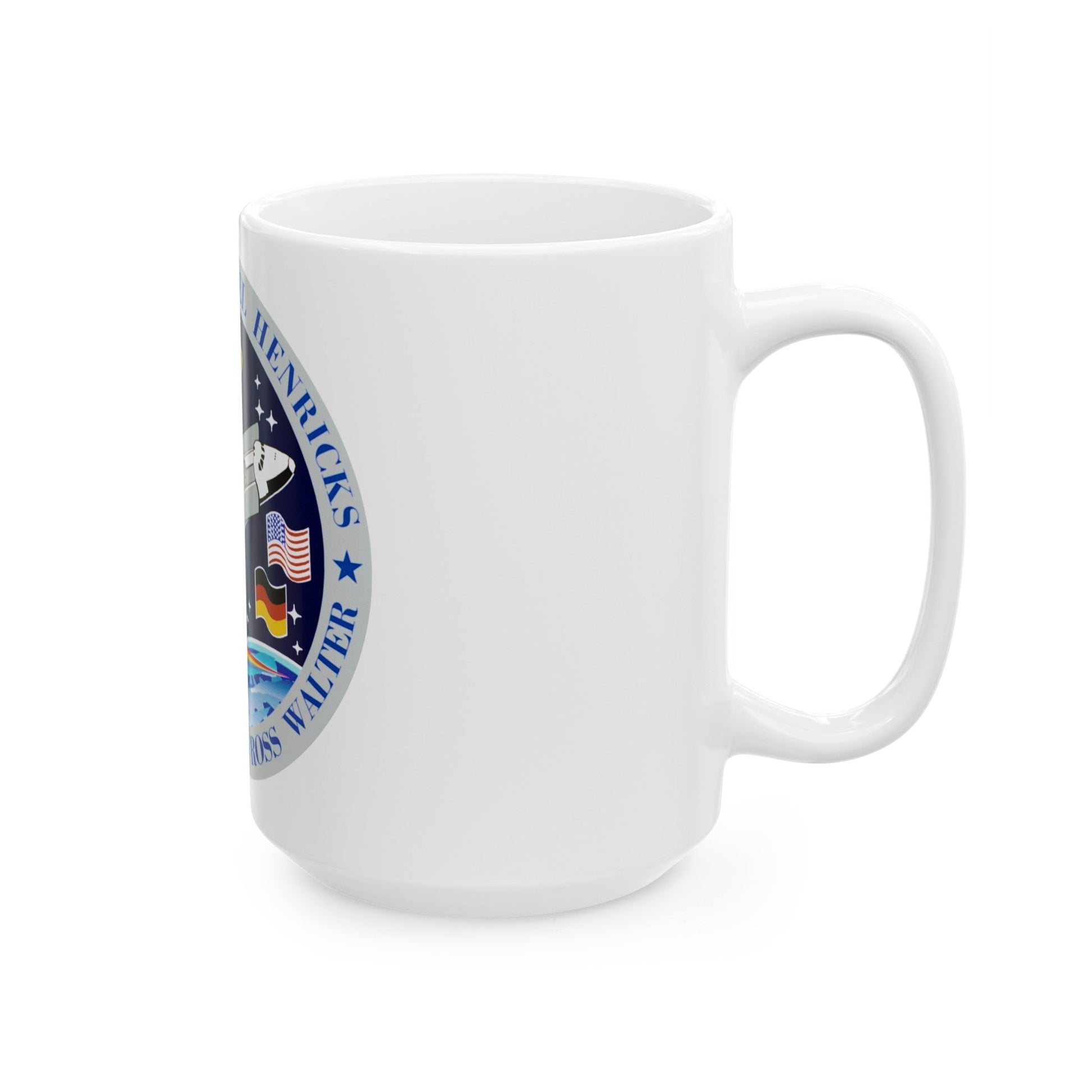 STS 55 (NASA) White Coffee Mug-The Sticker Space