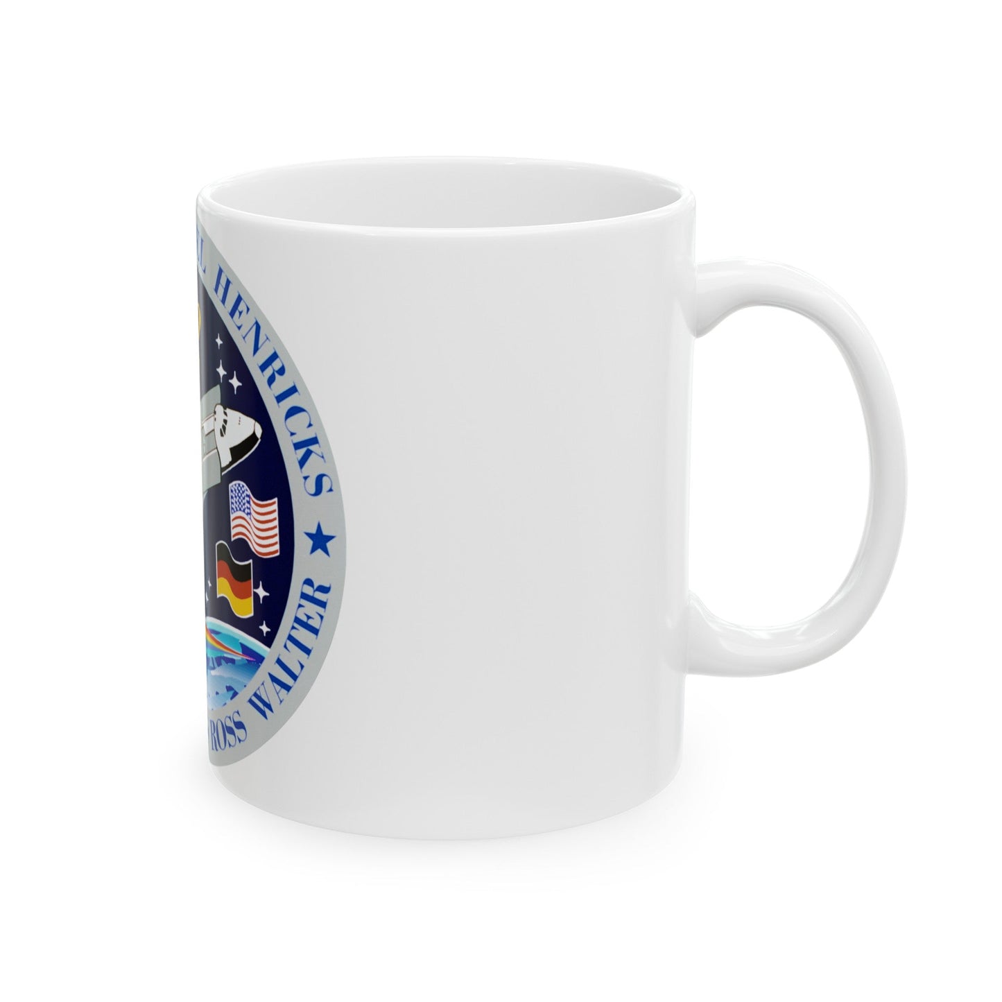 STS 55 (NASA) White Coffee Mug-The Sticker Space