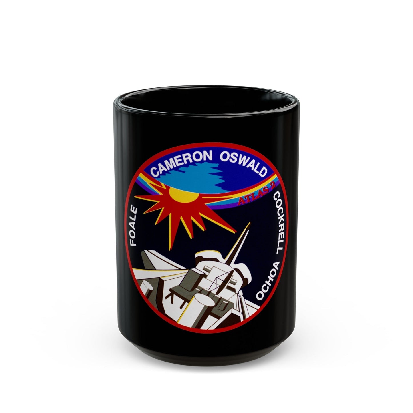 STS 56 (NASA) Black Coffee Mug-15oz-The Sticker Space